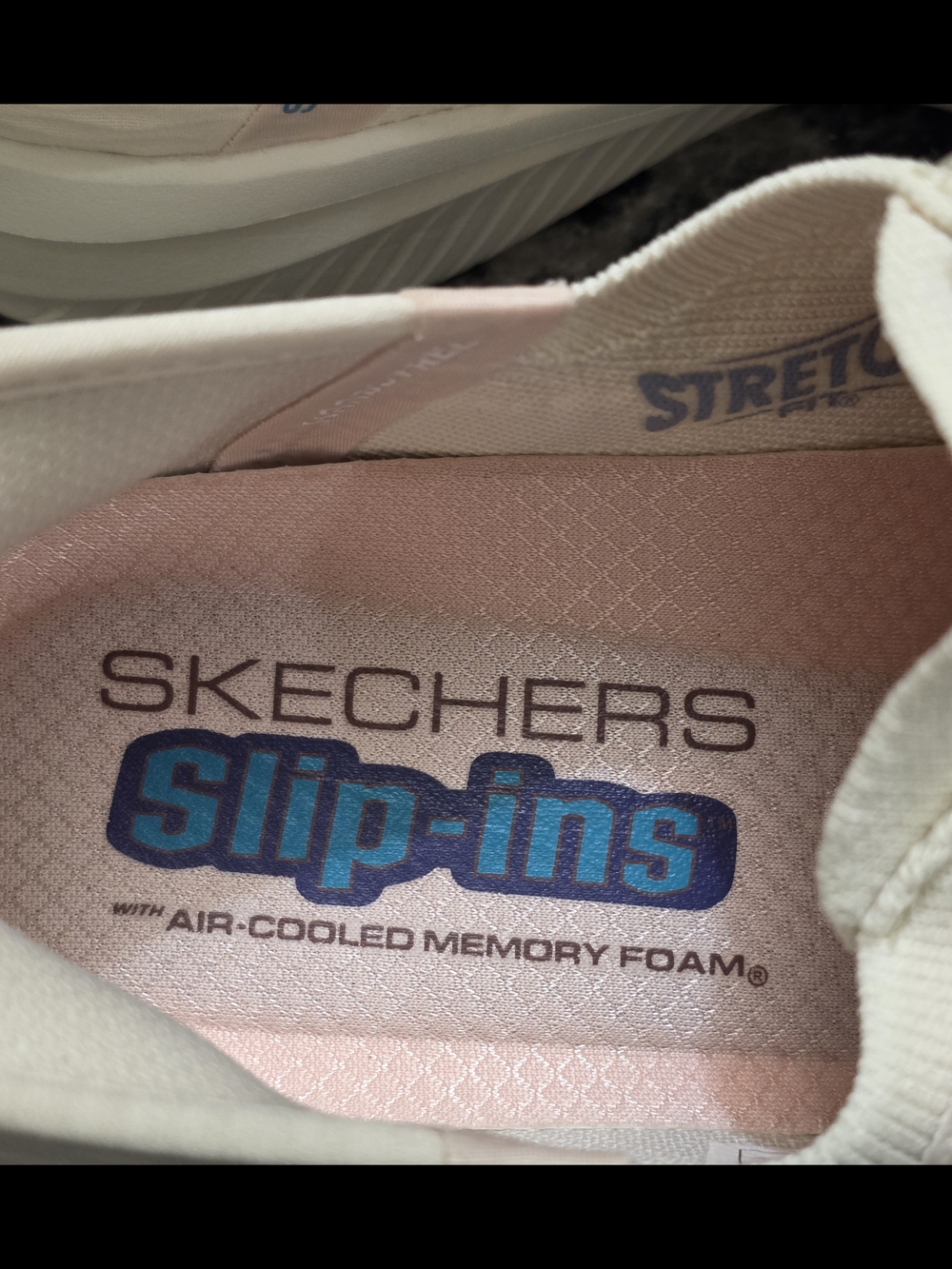 Skechers Pale Pink Knit Slip-Ins Natural Training Sneakers Size 9 - Picture 10 of 14